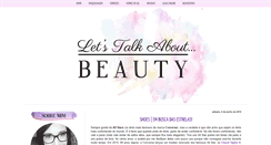 Desktop Screenshot of lets-talk-about-beauty.com