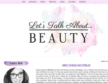 Tablet Screenshot of lets-talk-about-beauty.com